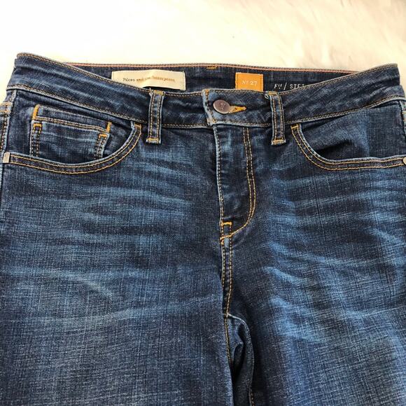 Anthropologie Pilcro Stet Skinny Mid Rise Jeans Size 27 Distressed Ankle - Picture 8 of 11